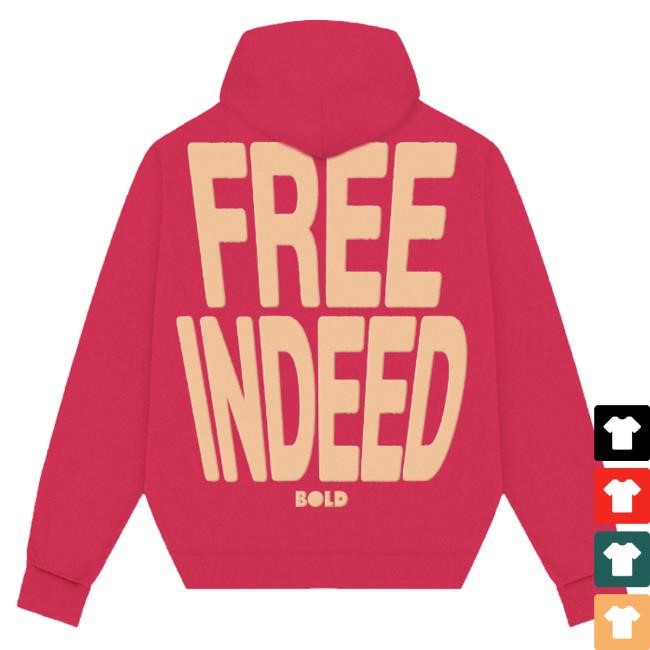 Bold Apparel Merch Free Indeed Hoodie Watermelon Long Sleeve Shirt