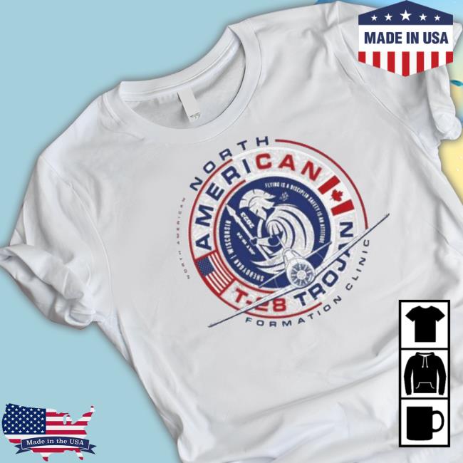 North American T 28 Trojan Formation Clinic shirt