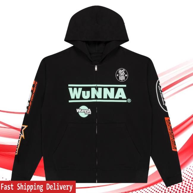 Gunna Wunna Merch Store Wunna Tour Zip Crewneck Sweatshirt