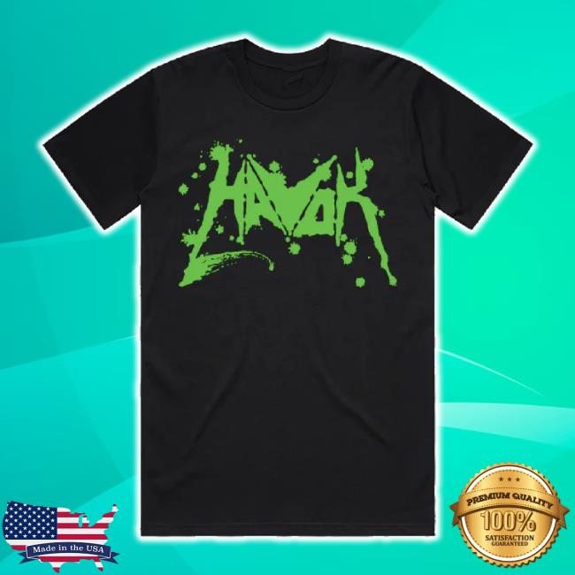 Original Green Logo Long Sleeve T Shirt Havok Shop
