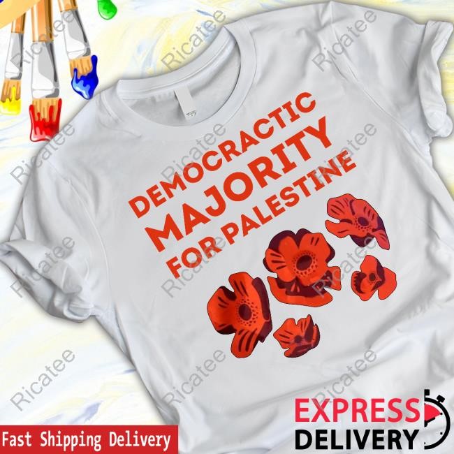 Democractic Majority For Palestine Zip-Up Hoodie Medea Benjamin