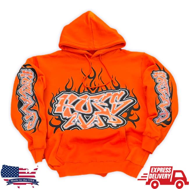 Trending Hoes Mad Merch Store Hoesmad Graffiti Sweaters - Orange Hoesmad Shop