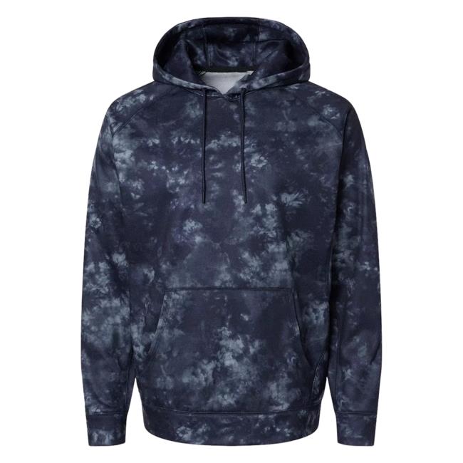 Official Kohls Apparel Clothing Store Shop Merch Burnside Performance Raglan Popover Hoodie Navy Tie Dye