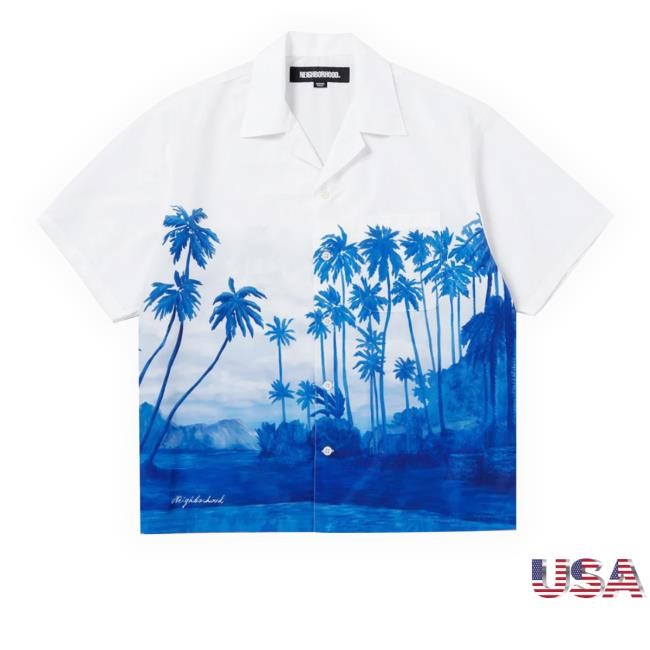 Bdgastore Palm Tree Hawaiian Tee Shirt