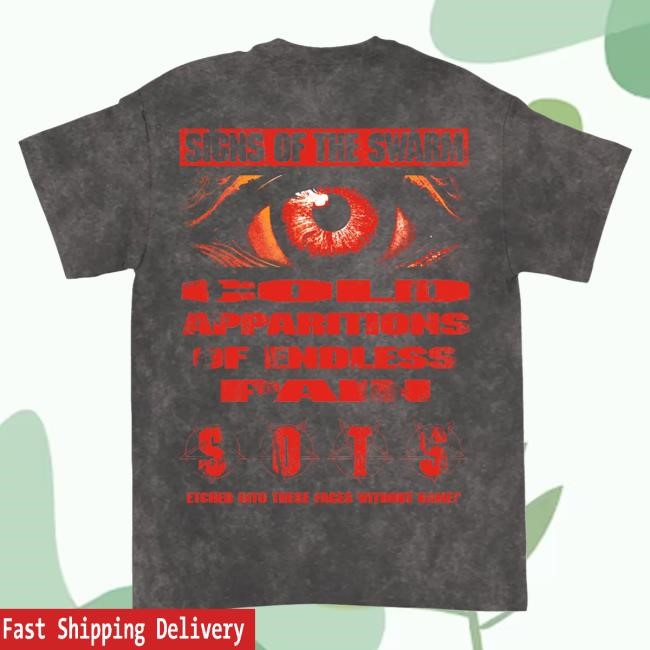 Indiemerchstore Merch Shop Signs Of The Swarm Faces Without Names Mineral Wash New Shirt