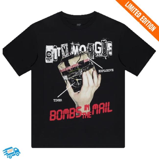 Original City Morgue Official Merch Bombs In The Mail Timer Funny Shirt
