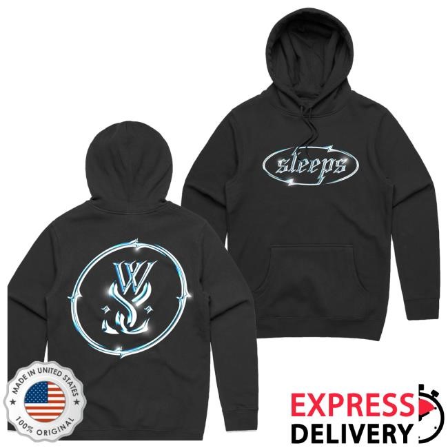 While She Sleeps Merch Store Chrome Crewneck Sweatshirt While She Sleeps Merch Store Chrome Hooded Sweatshirt