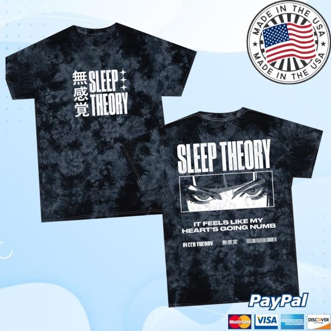 Sleep Theory Merch Store Numb Anime T-Shirt (Black Crystal Dye) Hoodie