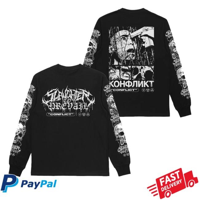 Firstblood Merch Store Slaughter To Prevail Conflict Long Sleeve Shirt