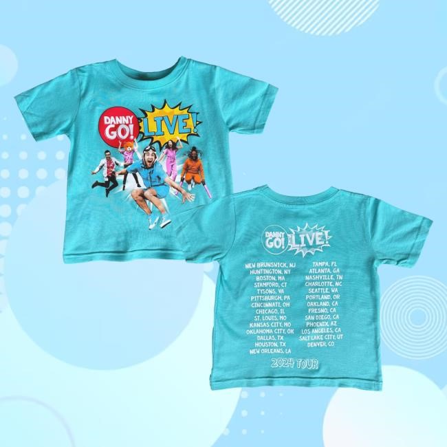 Danny Go Merch Danny Go Live 2024 Tour Hoodie Sweatshirt Danny Go Merch Danny Go Live 2024 Tour Tee Shirt