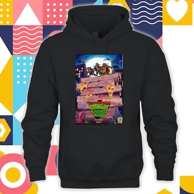 New Teenage Mutant Ninja Turtles Mutant Mayhem Poster Unveiled At Comic-Con International San Diego 2023 Long Sleeve T Shirt