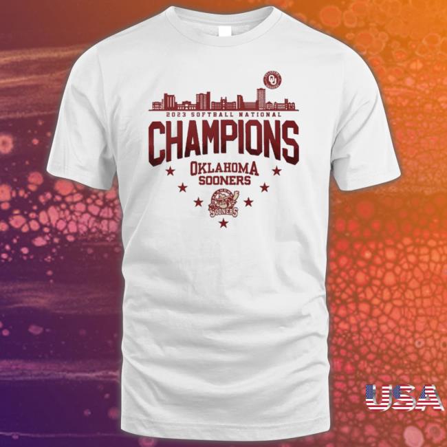 Official 2023 Softball National Champions Oklahoma Sooners Shirt