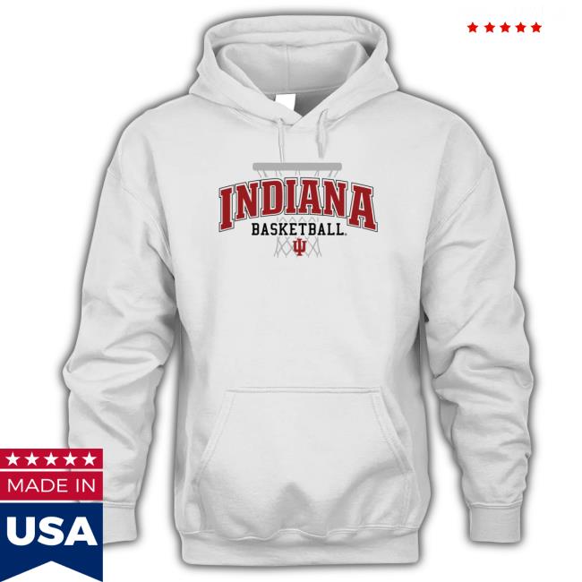 White Indiana Men’S Basketball Hoop Comfort Colors shirt White Indiana Men’S Basketball Hoop Comfort Colors shirt