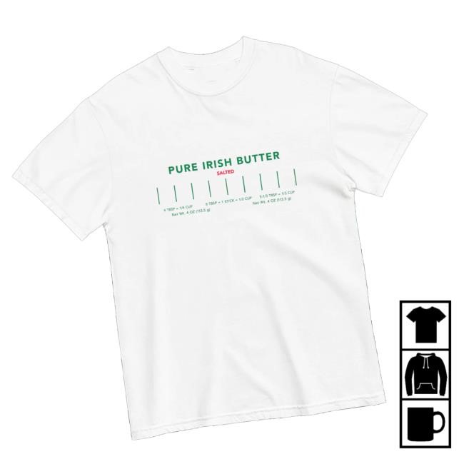 Limited Polychrome Goods Merch Store Pure Irish Butter Funny Shirt