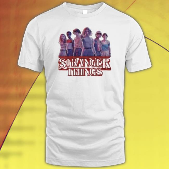 Original Stranger Things Group Cast Eleven Logo Shirt