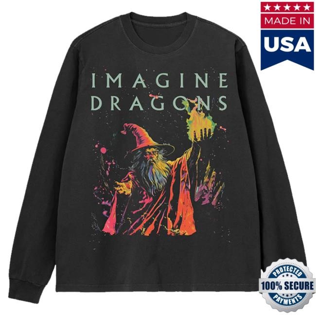 Imagine Dragons Music Merch Store Wizard In Color Long Sleeve Shirt