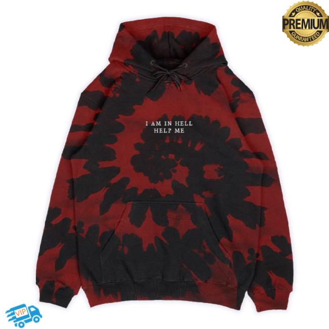 Original Outside Rapparel Merch Store In Hell Embroidered Hoodie (Dye) Outsiderapparel Shop