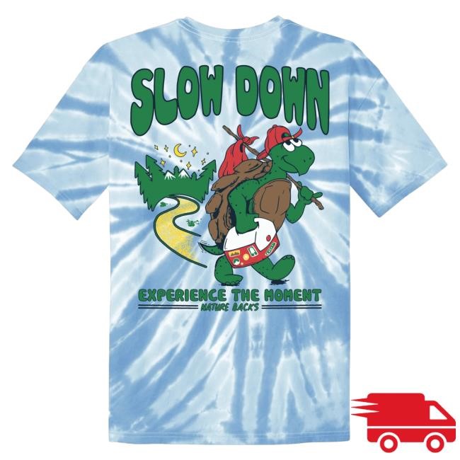 Official Nature Backs Merch Store Shop Slow Down Sky Tie Dye Sweaters