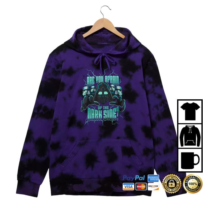 Officia Official Box Lunch Clothing Shop Store Star Wars Dark Side Tie Dye Popover Hoodie Boxlunch Merch Tie-Dye