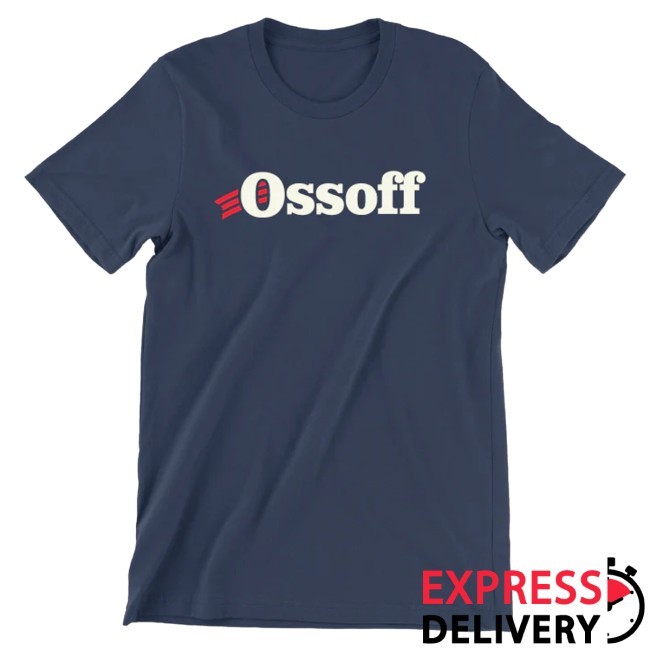 Jon Ossoff Merch Classic Logo Zip Hoodie Navy