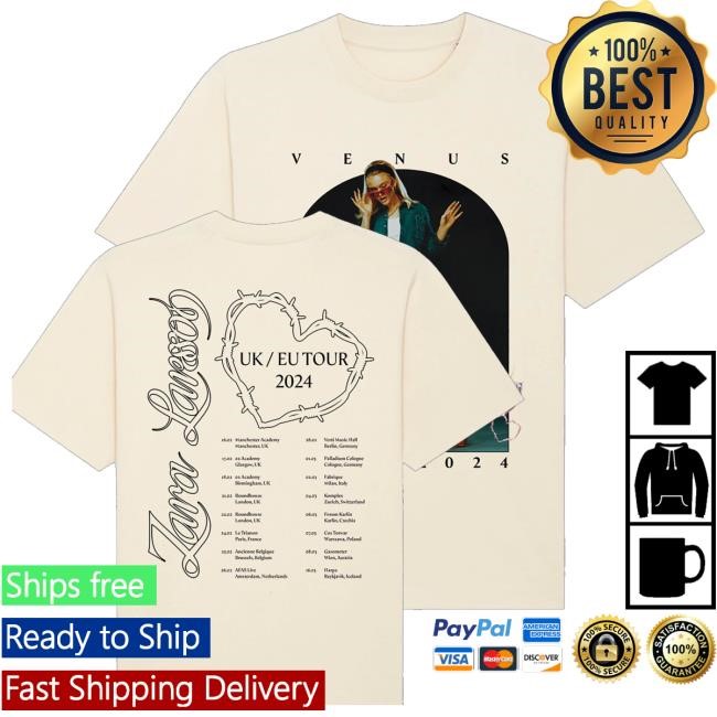 Official Zara Larsson Merch Store Zara Larsson Uk & Eu 2024 Ecru Venus Tour Funny Shirt