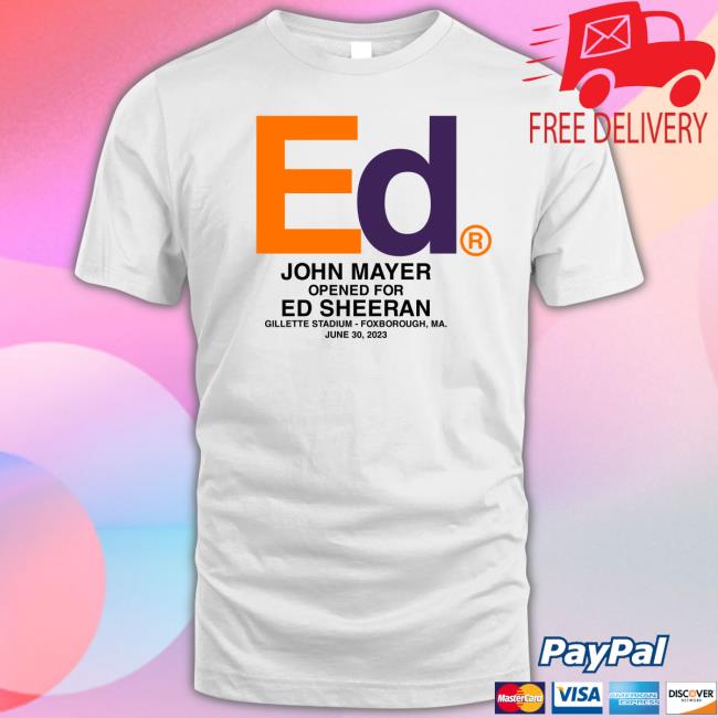 Official Top John Mayer Ed Sheeran Shirt
