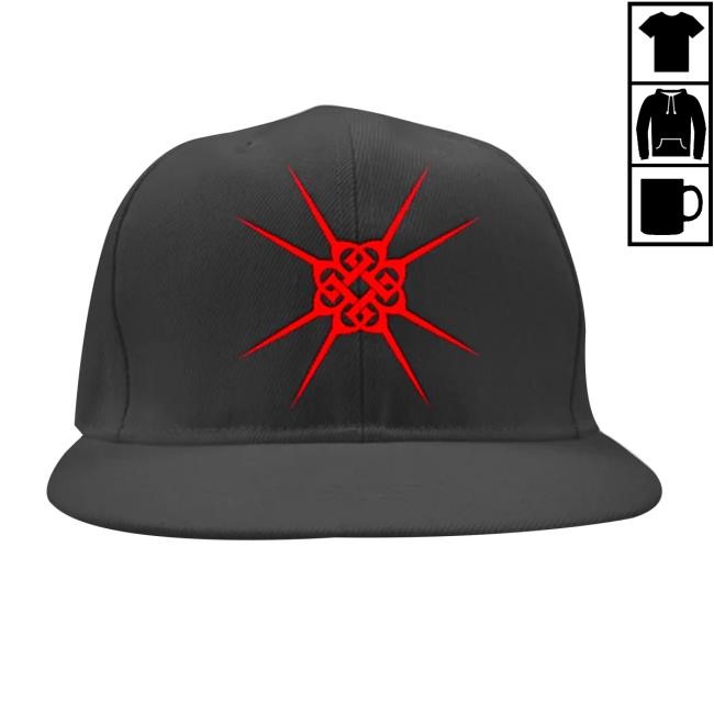 Breaking Benjamin Merch Red Spike Logo Snapback new hat