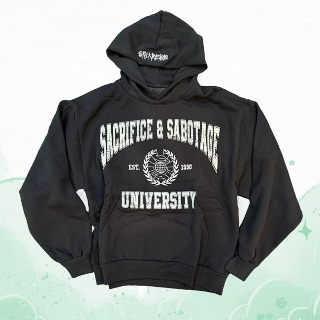 Sacrifice And Sabotage University Est.1990 Tee Sin Krewe S&S University