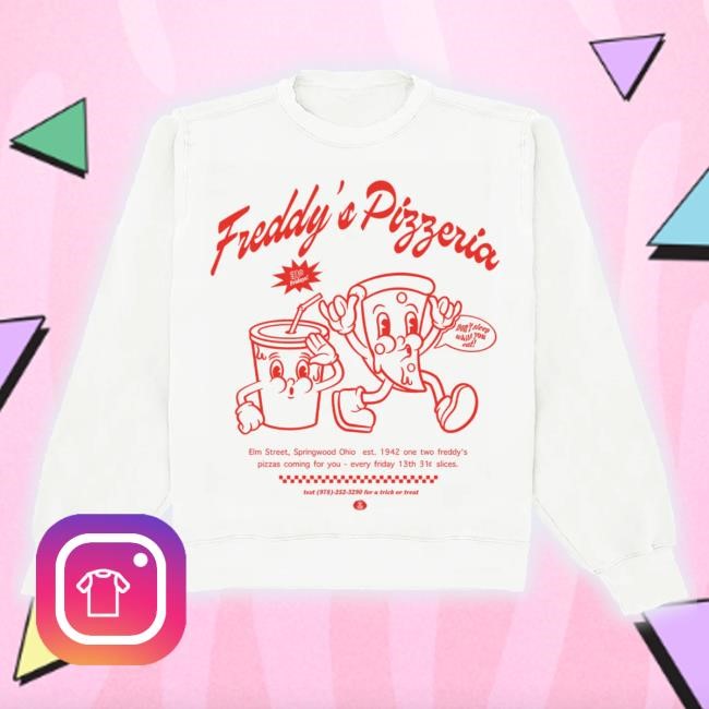 Original Trending Freddy's Pizzeria Crewneck Shop Kristin Jones Shop Merch Hooded Sweatshirt
