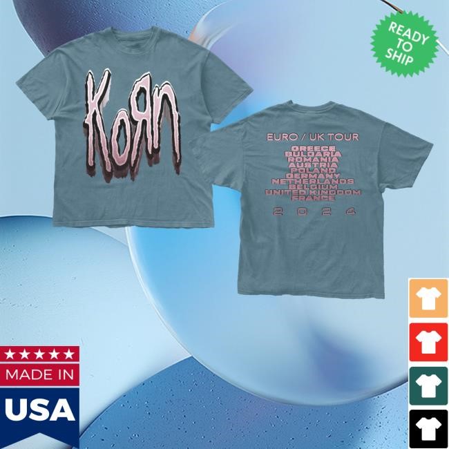 Teal Euro Uk Tour T Shirts