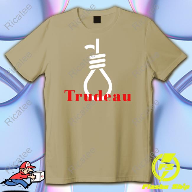 Pierre Poilievre Supporter Wearing A Hang Trudeau Tee Shirt