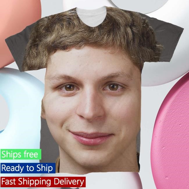 Subliworks Merch Michael Cera Big Face Long Sleeve T Shirt