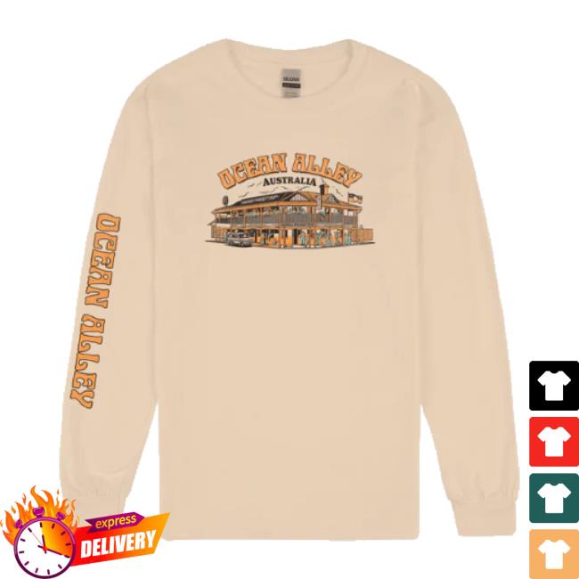 Trending Ocean Alley Pub Long Sleeve T Shirt (Sand) Ocean Alley Shop