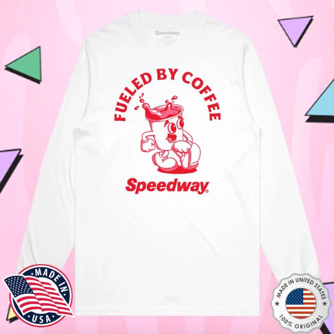 Speedway Merch Shop Fueled By Coffee Speedway Tee Shirt
