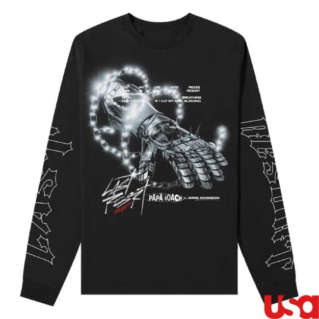 Original Reloaded Authentic Long Sleeve T Shirt Papa Roach Merch Store Shop