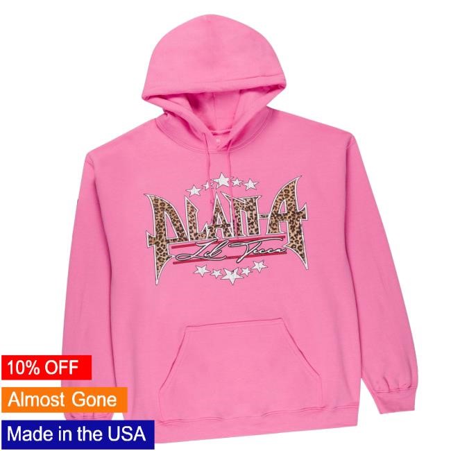 Trending Lil Tecca Merch Store Plan A Metal Logo Hoodie (Pink) Crewneck Sweatshirt