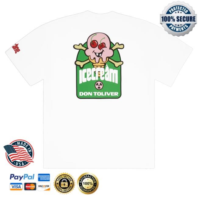 Don Toliver Music Official Store Merch Icecream Cones & Bones Octane White Sweatshirt
