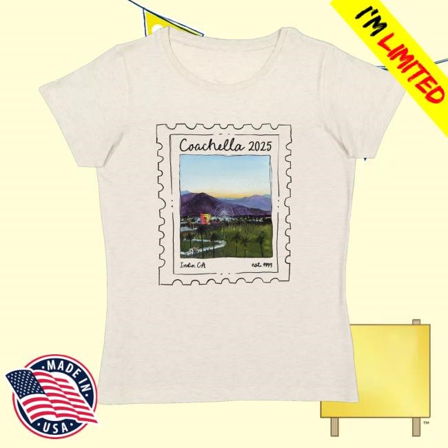 Coachella Merch Shop Store Official Desert Views Stamp Sweatshirt