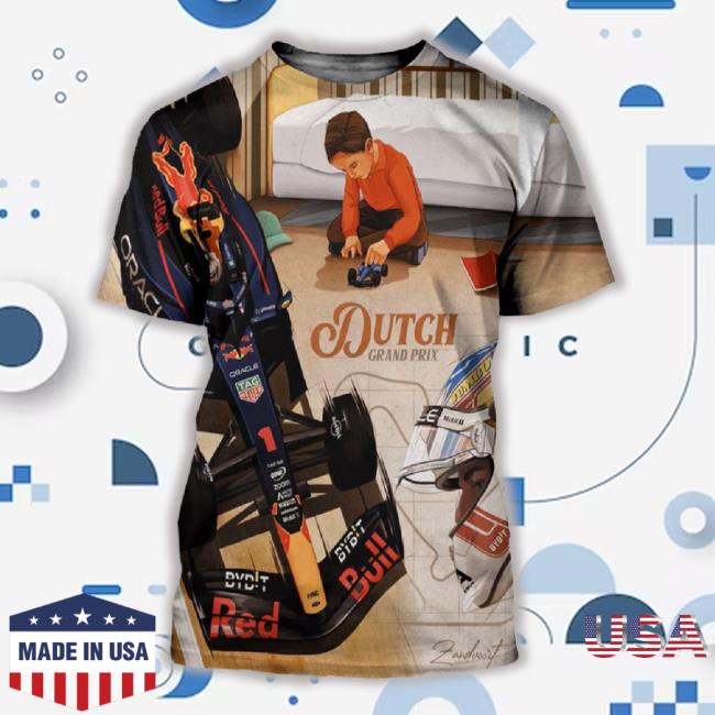 Poster For Max Verstappen Red Bull Racing Team F1 Dutch Gp 2023 3D New Shirt