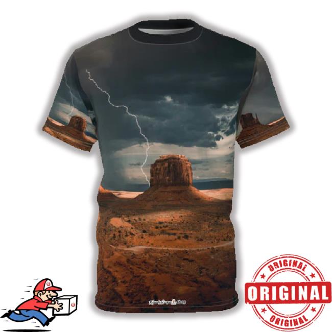 Monument Valley Lightning T-Shirt, Unisex Aop Cut & Sew 3D T-Shirt