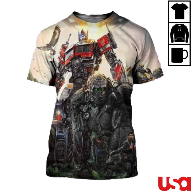 Trending Transformers Rise Of The Beasts In The Opening Of The Oscars 2024 3D Shirt