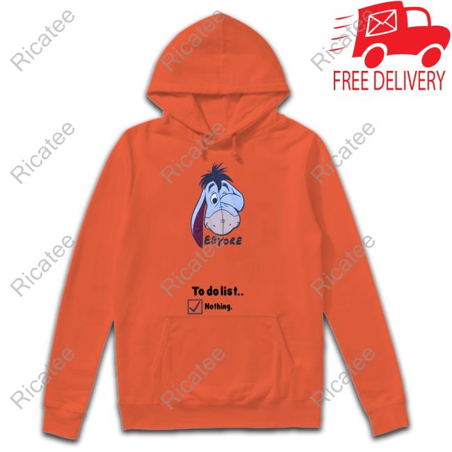 Eeyore To Do List Nothing Shirts