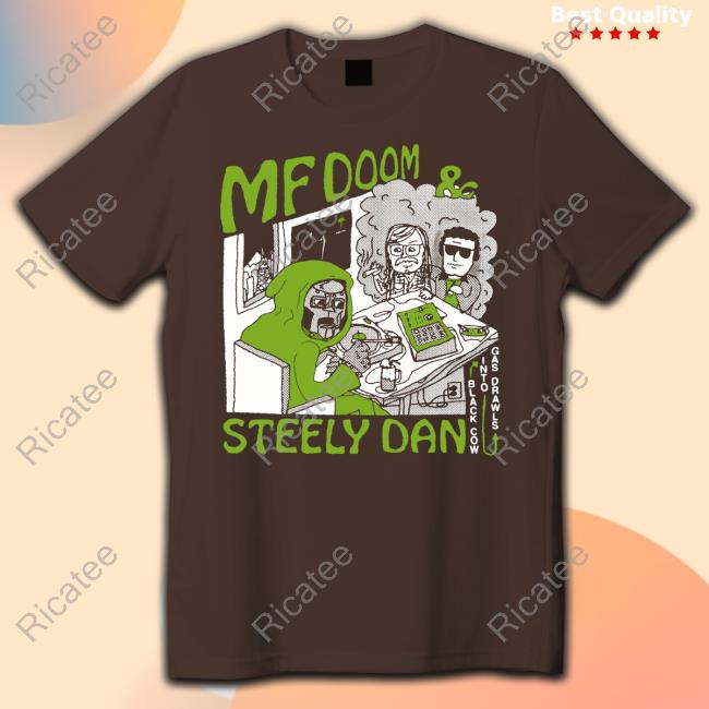 Patti Lapel Mf Doom & Steely Dan Black Cow Into Gas Drawls Tee Shirt
