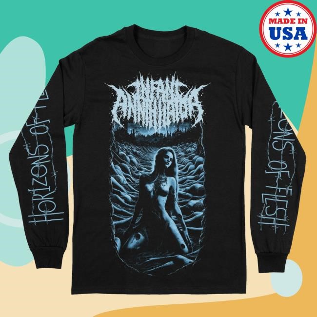 Official Indiemerchstore Merch Infant Annihilator Horizons Of Flesh Longsleeve t-shirt, hoodie, tank top, sweater and long sleeve t-shirt