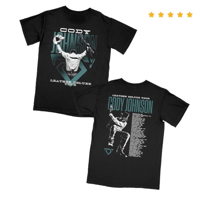 Cody Johnson Merch Leather Deluxe Photo Tour Sweatshirt