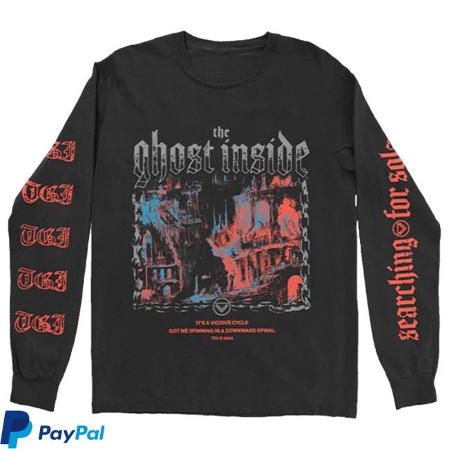 The Ghost Inside Merch Spinning Long Sleeve Crewneck Sweatshirt