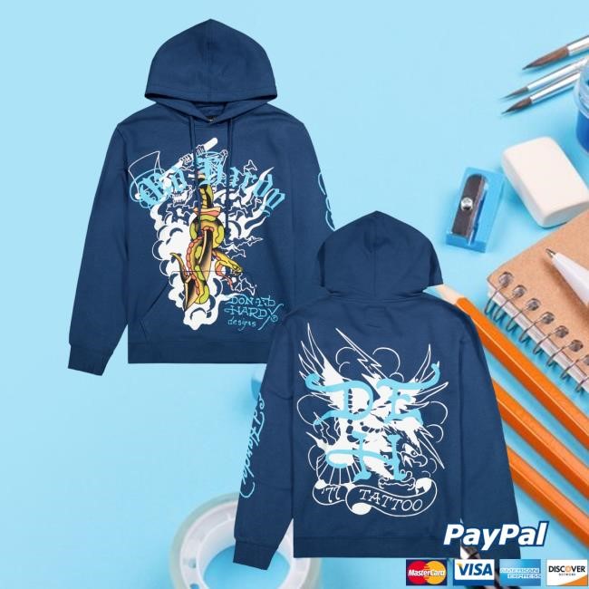 Ed Hardy The Official Merch Dagger Snake Mens Hoodie Ed Hardy The Official Merch Dagger Snake Mens New Shirt