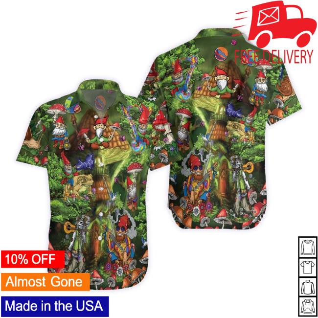 Original Gnome Hippie Trending Hawaiian Classic Shirt -1