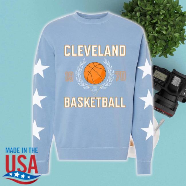 Original Emily Roggenburk Merch Store Cleveland Basketball Est. 1970 Crewneck Shirts With Stars Emilyroggenburk Shop