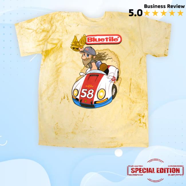 Bluetile Street Racer 3D T Shirt Gold Patina
